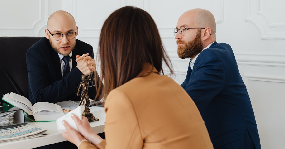 professional discussion among lawyers in a modern office focusing on legal matters
